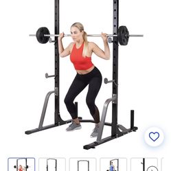 Bench/ Pull-up Rack, Bar And Weights