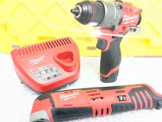 M12 Milwaukee FUEL 1/2" Hammer Drill + Multi Tool Combo