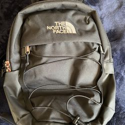 The North Face 10L Mini Borealis Laptop Backpack, TNF Black Heather/Burnt Coral Metallic, One Size