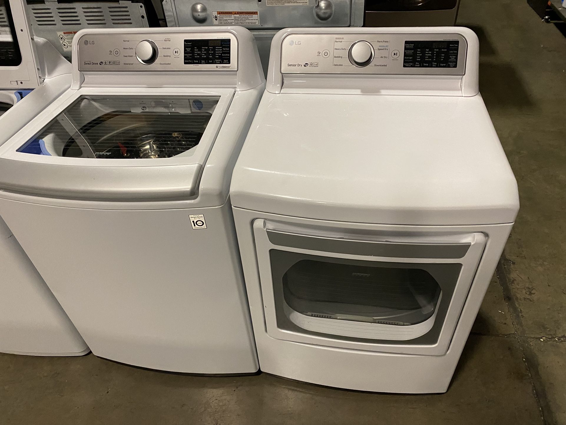 LG XL CAPACITY WASHER DRYER SET WORKS LIKE NEW RELIABLE w/WARRANTY