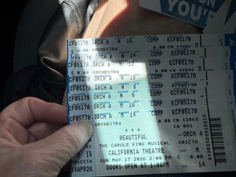 The Carole King Musical 5/17/26