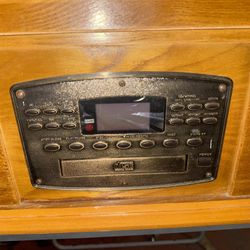 Radio Madera Clásico Con Control AM FM Disco 