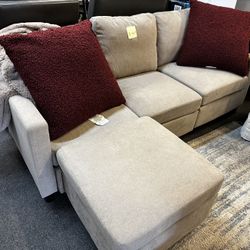 Small Sofa With Ottoman New 