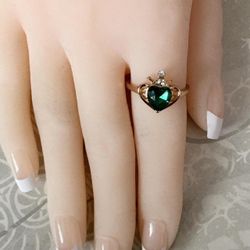 Heart Crown Ring, Size 7