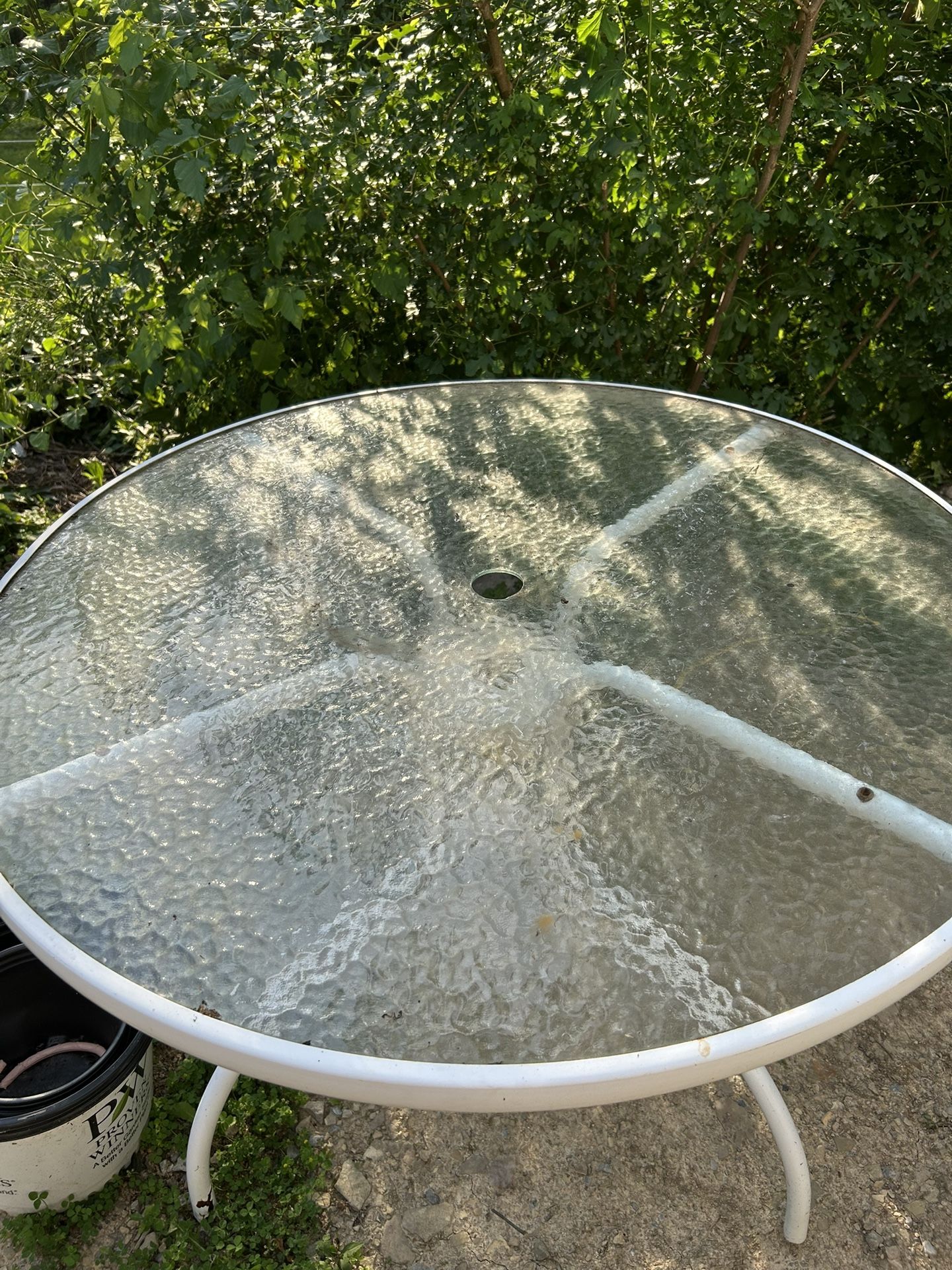 Outdoor Glass Table