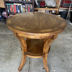 Heavy, Real Wooden Table / Side Table 