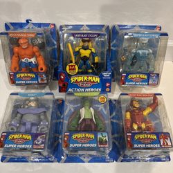 Spider-Man And Friends Super Heroes, set of 6 Toy Biz, 2005