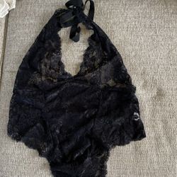 Black Lace Lingerie One Piece