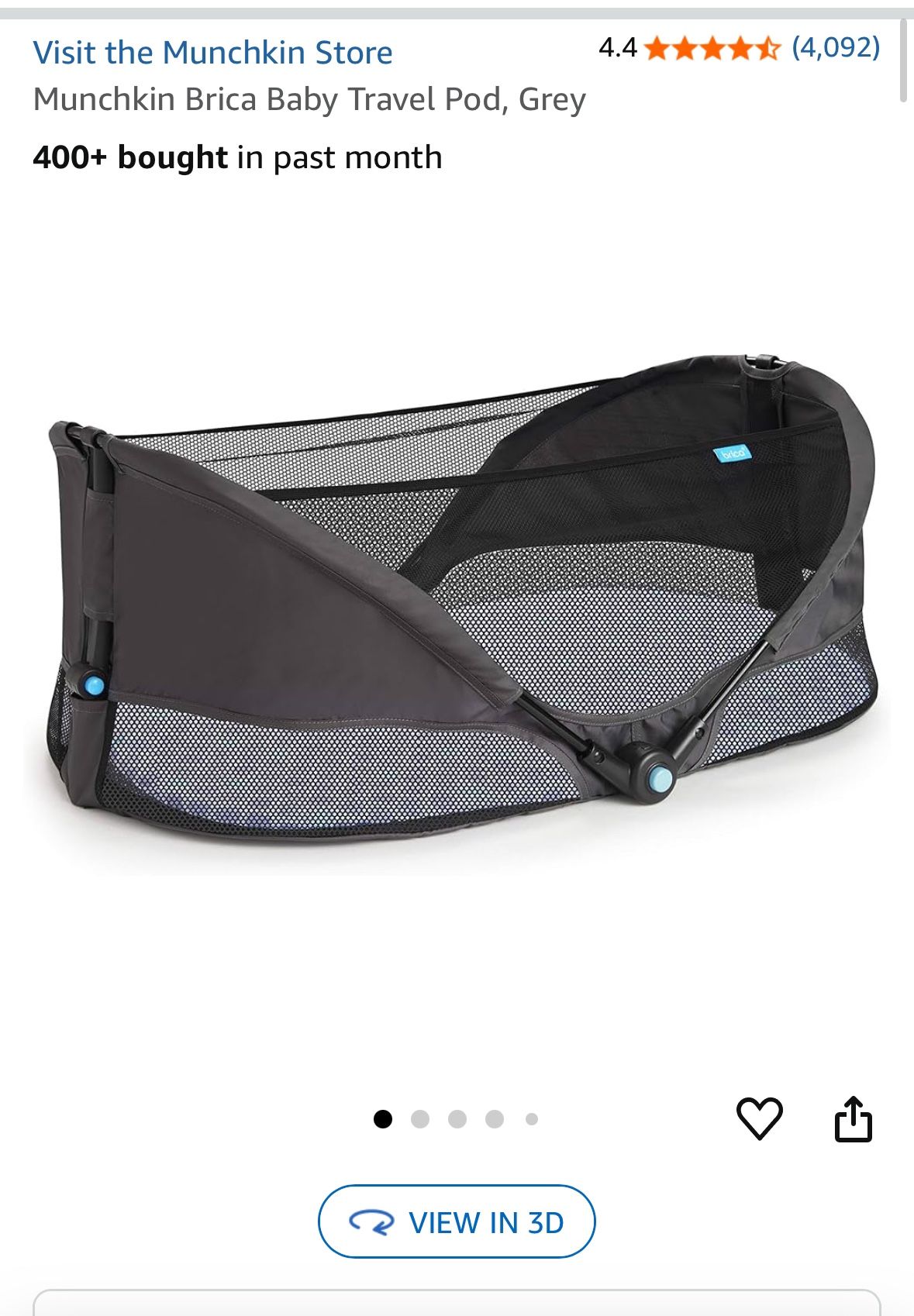 Travel Baby Pod/Bassinet UNUSED