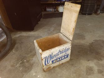 Vintage milk box
