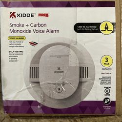 Smoke + Carbon Monoxide Voice Alarm 