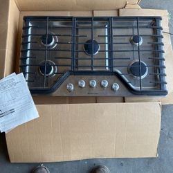 New 36” Kitchen Aid Gas Cook Top