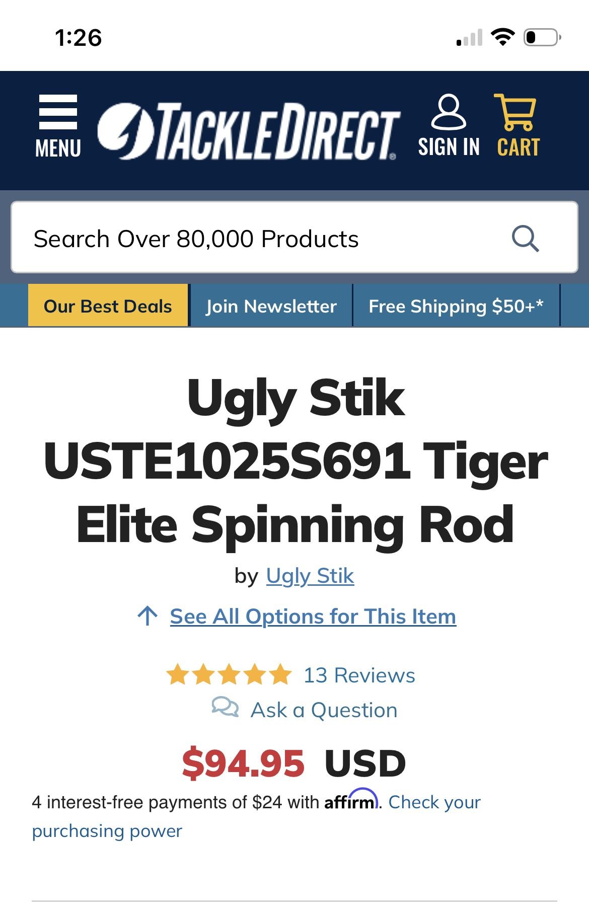 Ugly Stick Fishing Pole