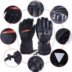 Heated Gloves for Men Women - with 7.4V 5000 mAh Battery Electric Heating Gloves for Motorcycle, Outdoor Work Rechargeable