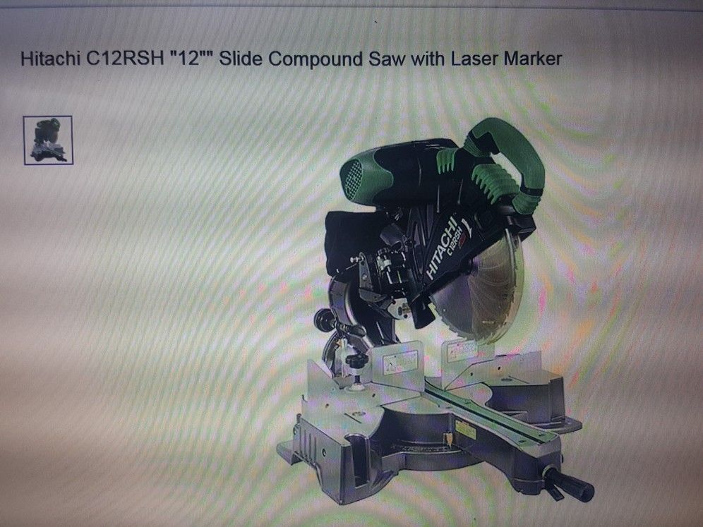 Hitachi Compound Miter saw with Rigid stand (Must see)