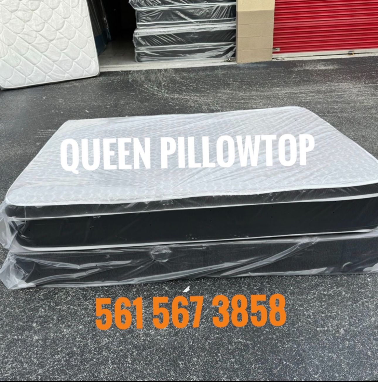 NEW Mattress Queen Size Pillowtop With Box Spring // Offer 🚚