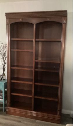 Tall Brown Bookcase
