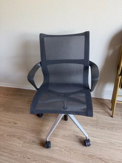 Dark Gray Mesh Herman Miller Setu Office Chair