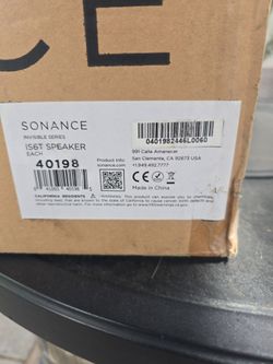 Sonance in wall speaker