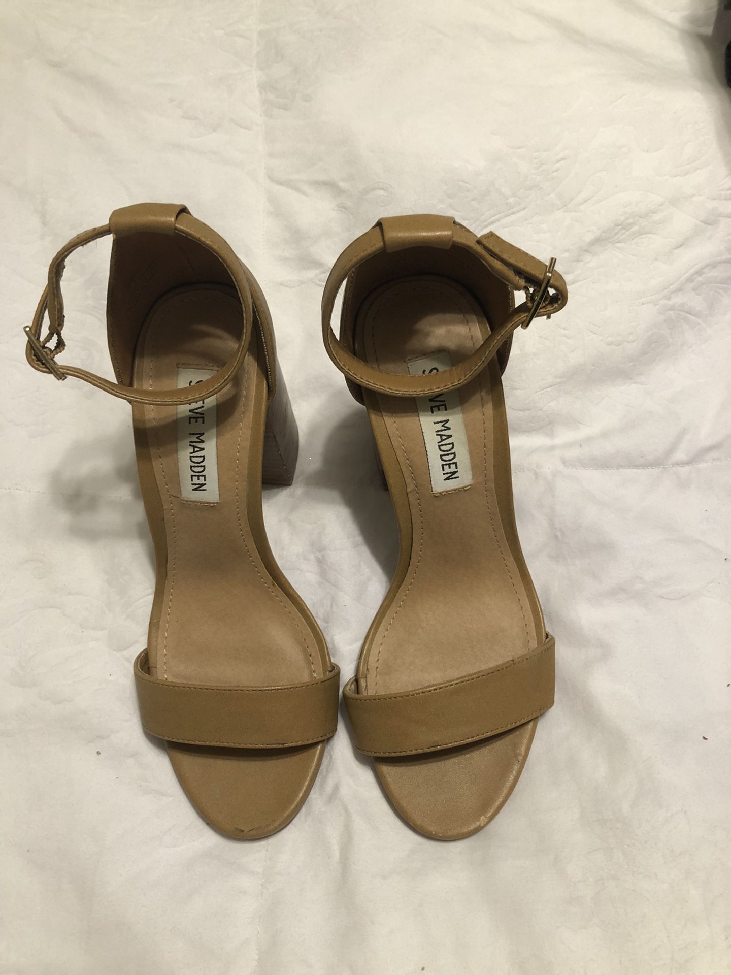 Steve Madden Tan Heels Size 6