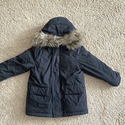 Boys Fur Trim Hood Snow Winter Rain Mountain Jacket Size 5T