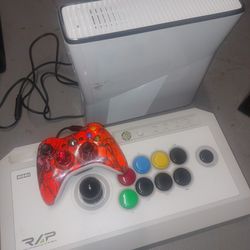 Xbox 360 White Edition With One Control And Real Arcade Pro Board 160 Firm