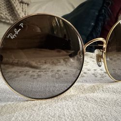 Ray-Ban Circle Sunglasses – True 70s Round Style, Gold Frame, Polarized