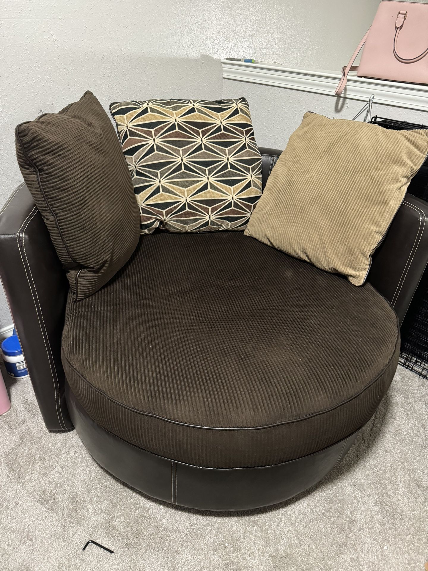 Brown Circle Chair