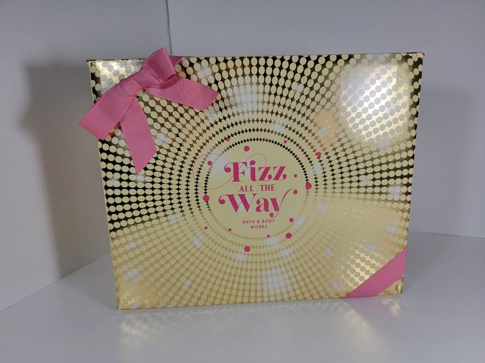NEW Bath And Body Works Fizz All The Way champagne toast gift Box