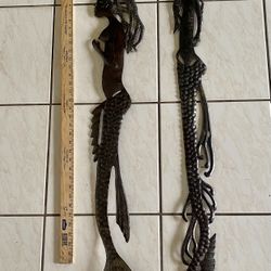 Metal Mermaid Art Pictures, Ladder Bookshelf