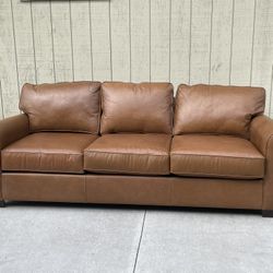 New Pottery Barn Leather Sofa 