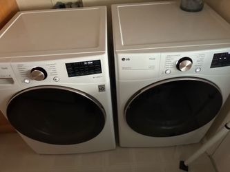 LG ThinQ Front Load Washer & Dryer Set