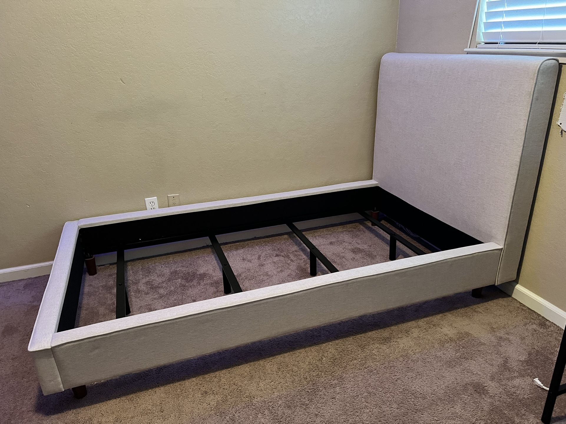 Twin Upholstered Bed (Brand New)