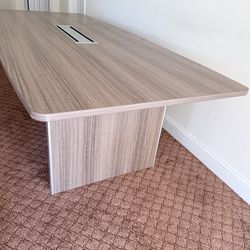 8' Miele Boat-Shaped Conference table