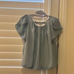 Blue Top Short Sleeves