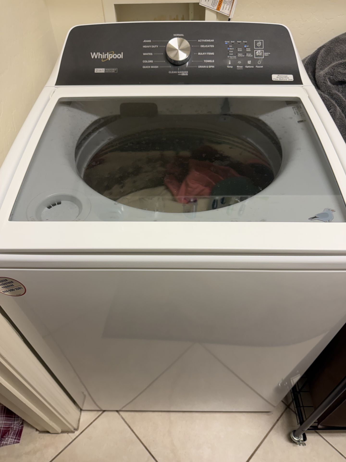 Whirlpool washer and dryer