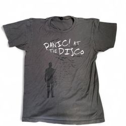 Men's Grey and Black T-shirt