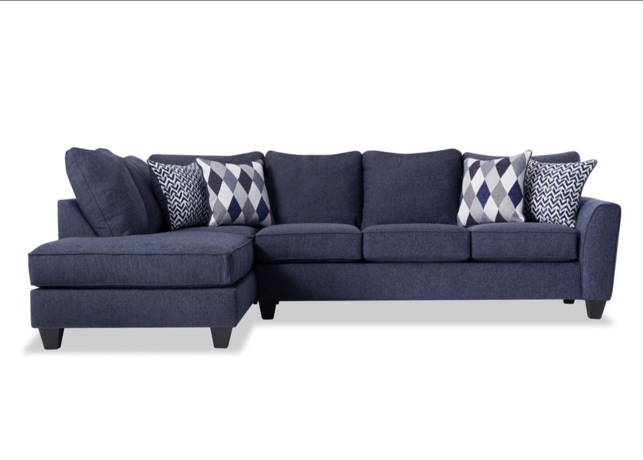 Sectional Couch - 2 Piece with Chaise Lounge