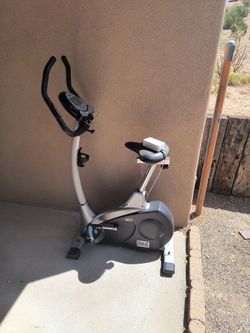 Everlast stationary bike used with a battery plug in.