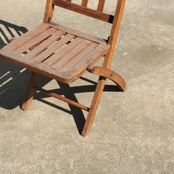 Antique Wood Folding Chairs