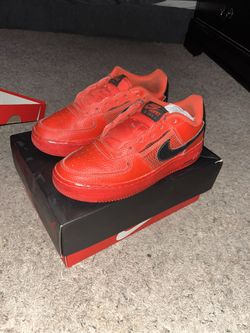 Red Air Forces Size 6.5 Men Or Boys 