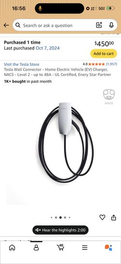 Tesla mobile charger &250