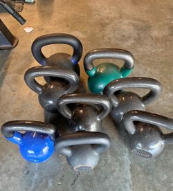 Mixed kettle bell set