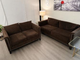 Sofa SET (2) Pieces - EXPRESSO COLOR