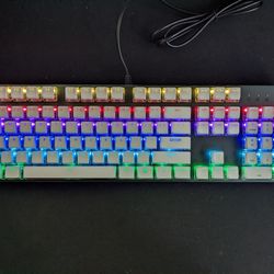 Aukey Mechanical Gaming Keyboard With G Skill Crystal Crown Keycaps