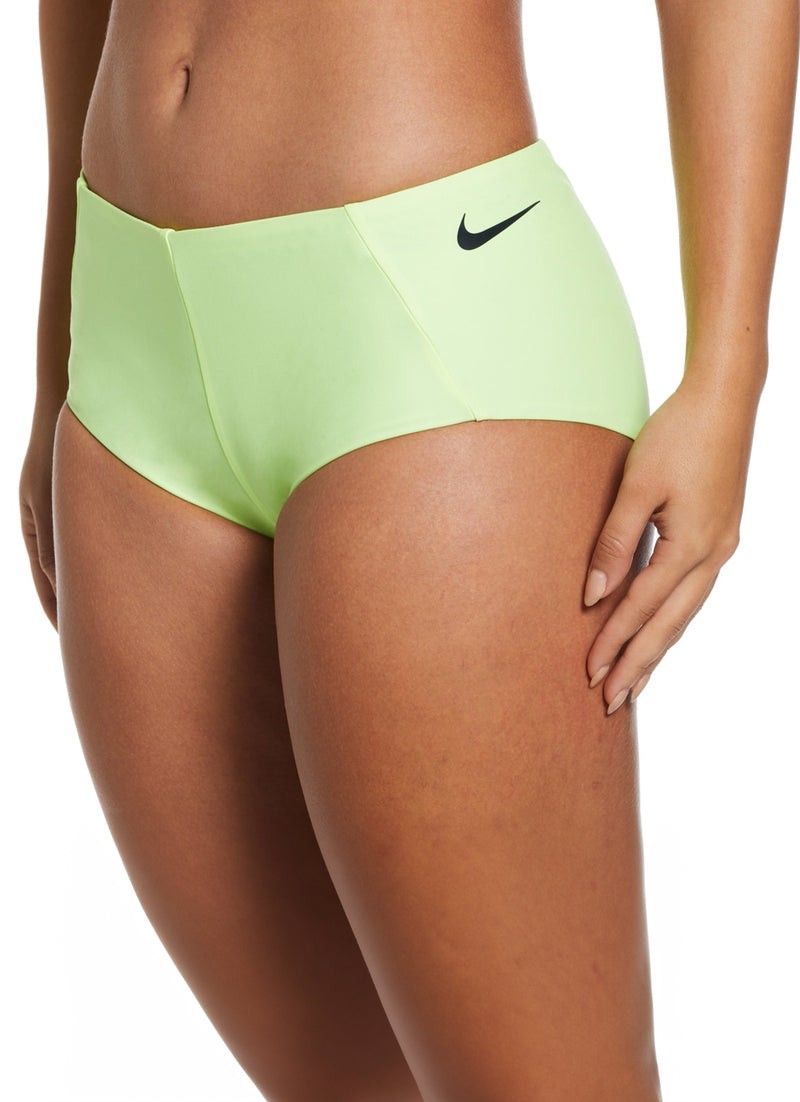 NWT NIKE SWIM Women's Hydralock Fusion Cheeky Kick Shorts Bottoms in Volt XL