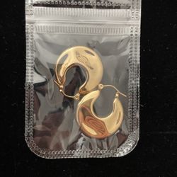 NEW Trendy Gold Fashion Costume Small Hoop Earrings 