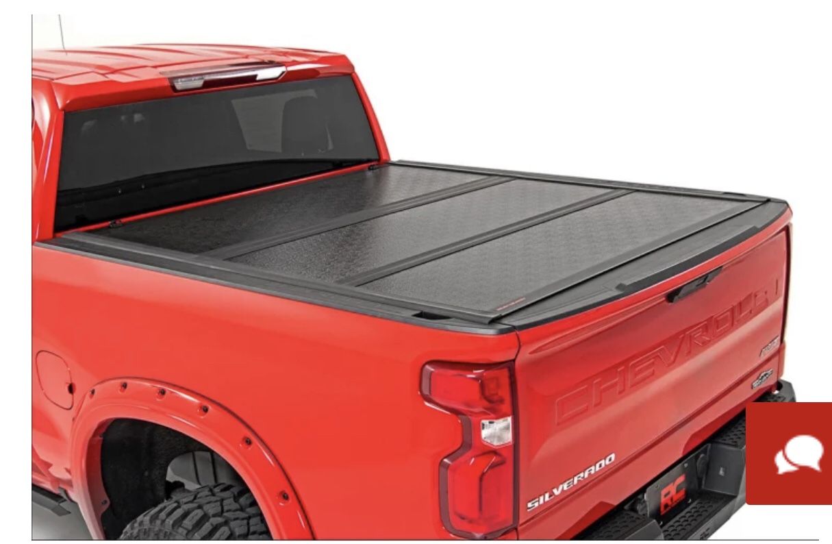 Rough Country TriFold Hard Top Tonneau Cover Chevy Silverado (2019