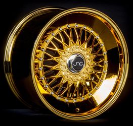 JNC004S Platinum Gold Wheels - 15"-18"
