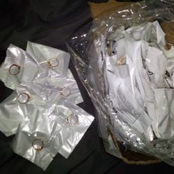 A Box Of Heart-Shaped Gold Diamond Rings